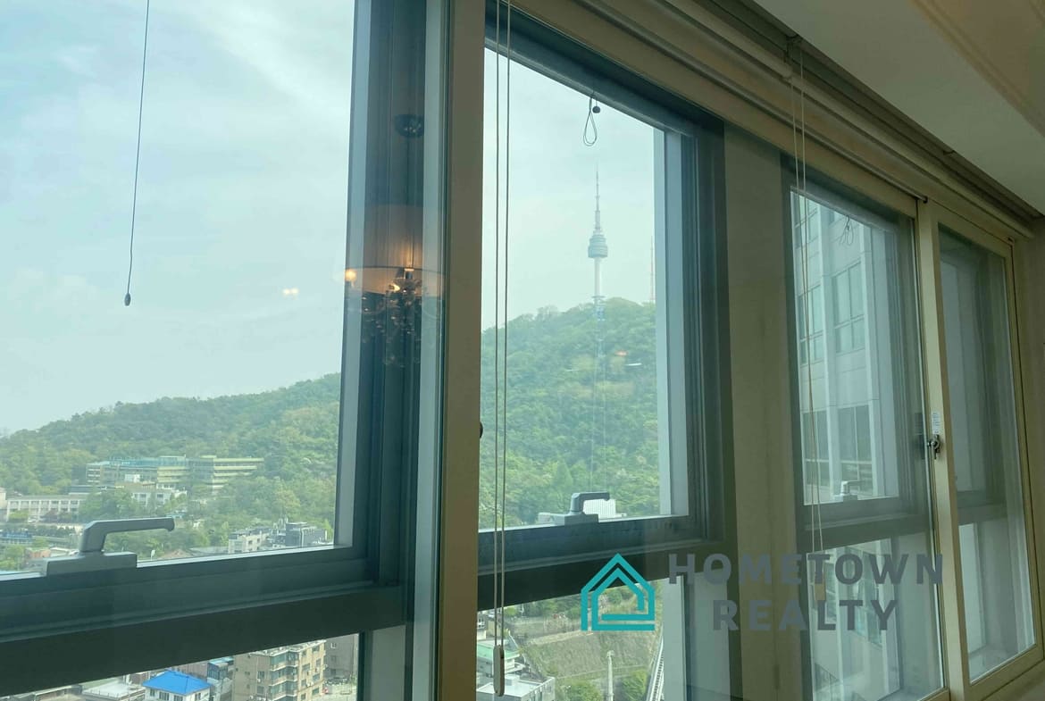 Seoul tower from the windows