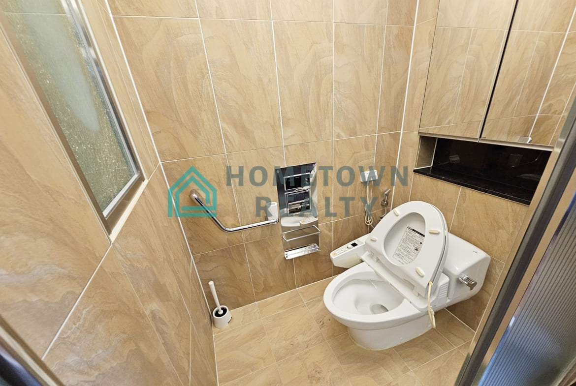 Master bathroom toilet