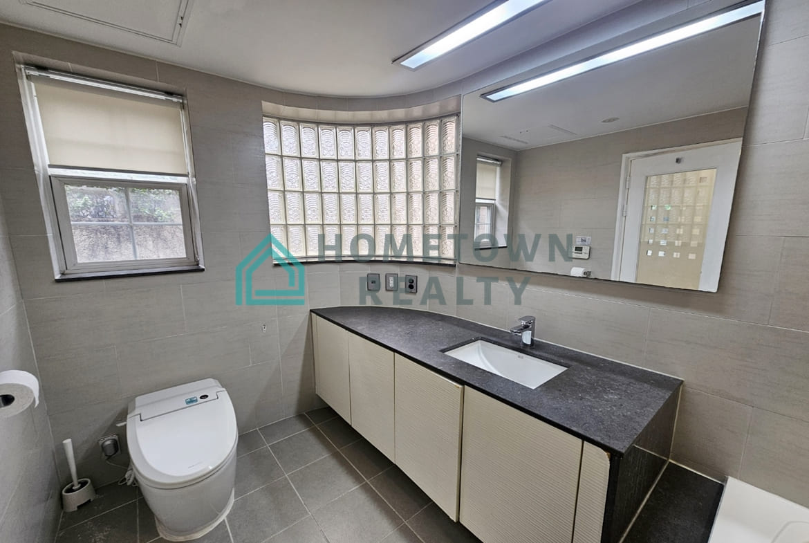 Master bathroom toilet