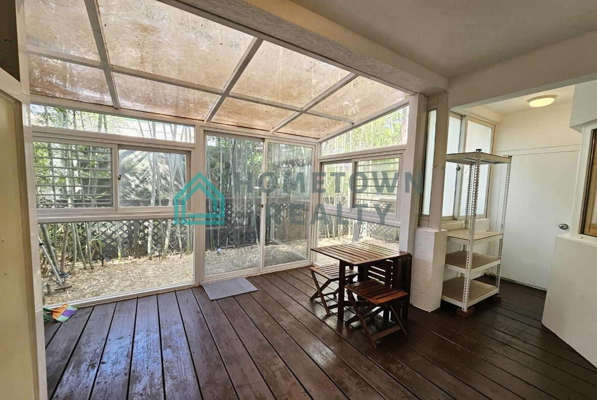 Back terrace